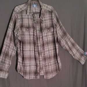 George Black and White Casual Button Down Shirt